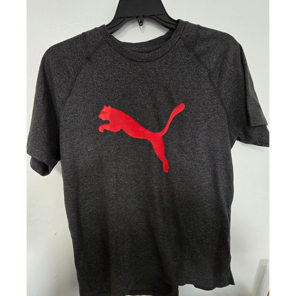 Puma T-Shirt Men's‎ Size Small Heather Red Short Sleeve Crewneck - Picture 1 of 8